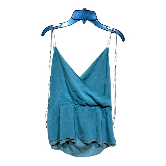 Teal Green Silk Camisole - Picture 1 of 3